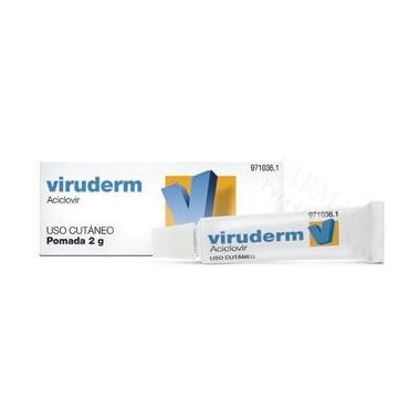 VIRUDERM 50 MG/G POMADA , 1 TUBO DE 2 G