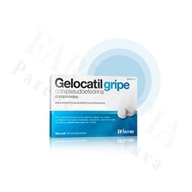 GELOCATIL GRIPE CON PSEUDOEFEDRINA COMPRIMIDOS, 20 COMPRIMIDOS