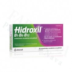 HIDROXIL B1-B6-B12 COMPRIMIDOS RECUBIERTOS CON PELICULA , 30 COMPRIMIDOS