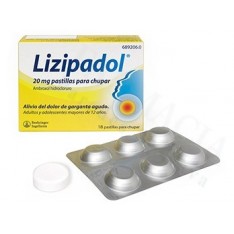 LIZIPAINA AMBROXOL 20 MG PASTILLAS PARA CHUPAR , 18 PASTILLAS