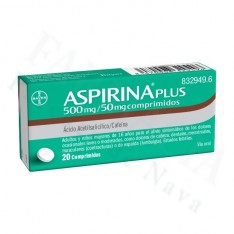 ASPIRINA PLUS 500 MG/ 50 MG COMPRIMIDOS , 20 COMPRIMIDOS