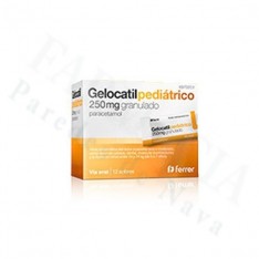 GELOCATIL PEDIATRICO 250 mg granulado , 12 sobres