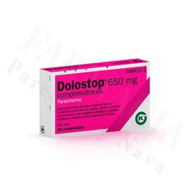 DOLOSTOP 650 MG COMPRIMIDOS , 20 COMPRIMIDOS
